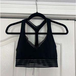 Lululemon V-Neck Sports Bra with Mesh Details
